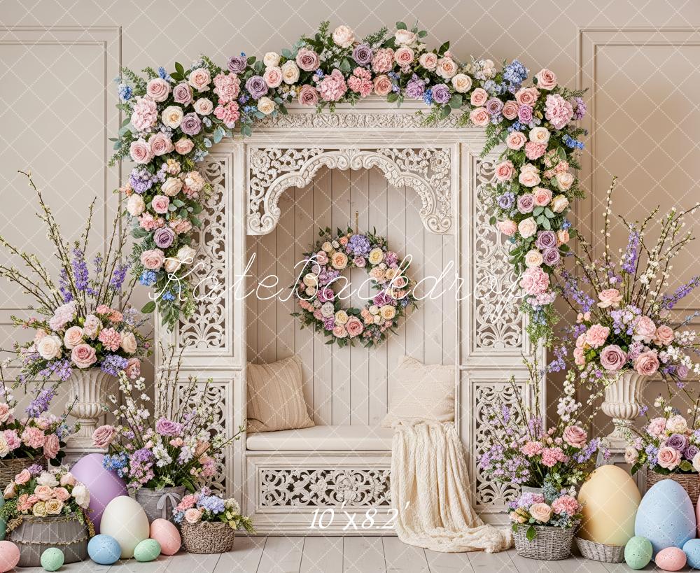 Kate Easter Bunny Garland Pastel Eggs Backdrop Designed by Patty Robert - Image 6