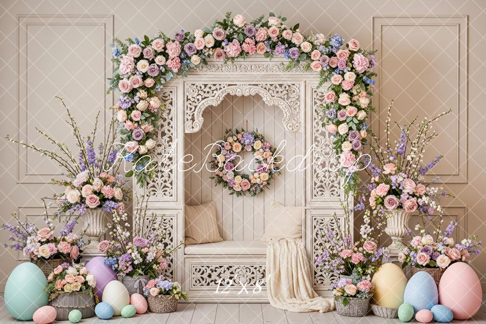 Kate Easter Bunny Garland Pastel Eggs Backdrop Designed by Patty Robert - Image 8