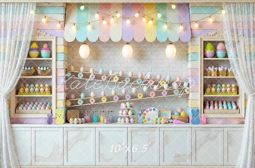 Kate Easter Bunny Pastel Eggs Shop Stall Backdrop Designed by Mini MakeBelieve - Image 4