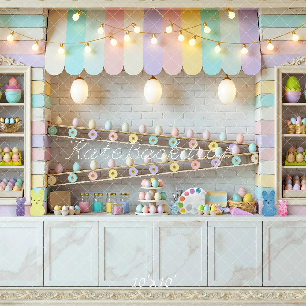 Kate Easter Bunny Pastel Eggs Shop Stall Backdrop Designed by Mini MakeBelieve - Image 7