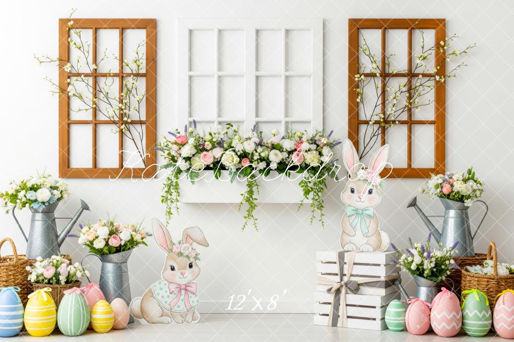 Kate Easter Bunny Garland Window Decor Fleece Backdrop Designed by Patty Robert - Image 4