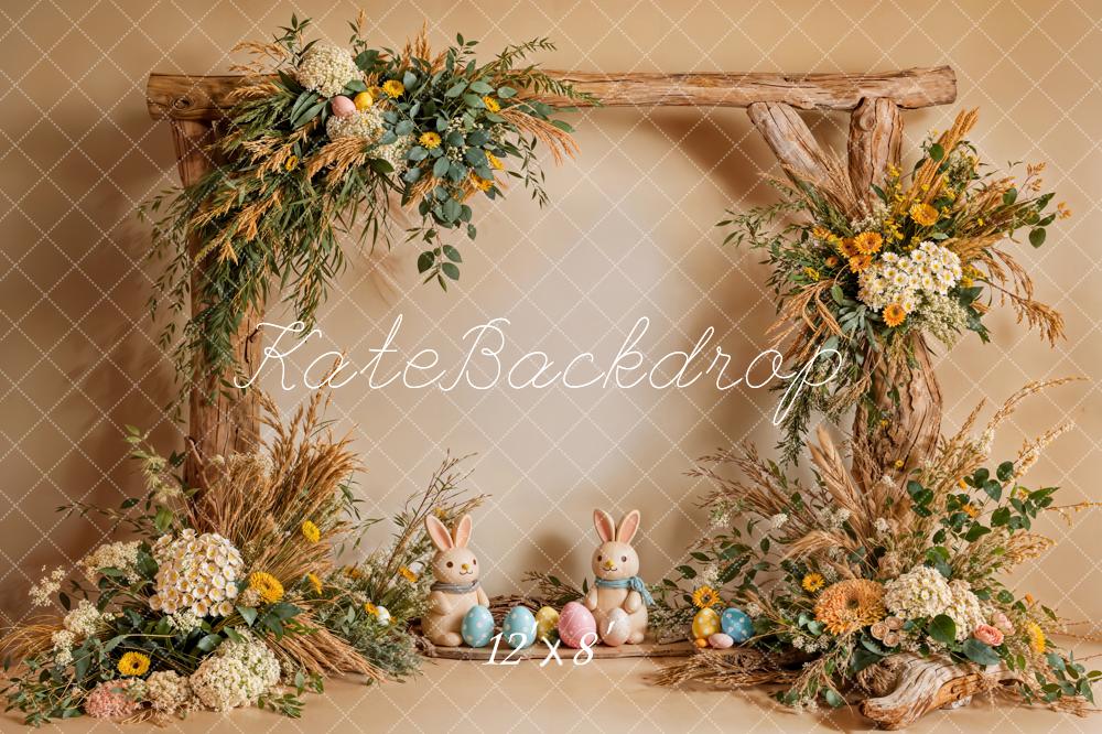Kate Easter Bunny Wooden Frame Fleece Backdrop Designed by Emetselch - Image 4