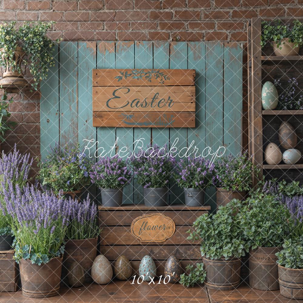 Kate Easter Eggs Rustic Green Backdrop Designed by Emetselch - Image 7