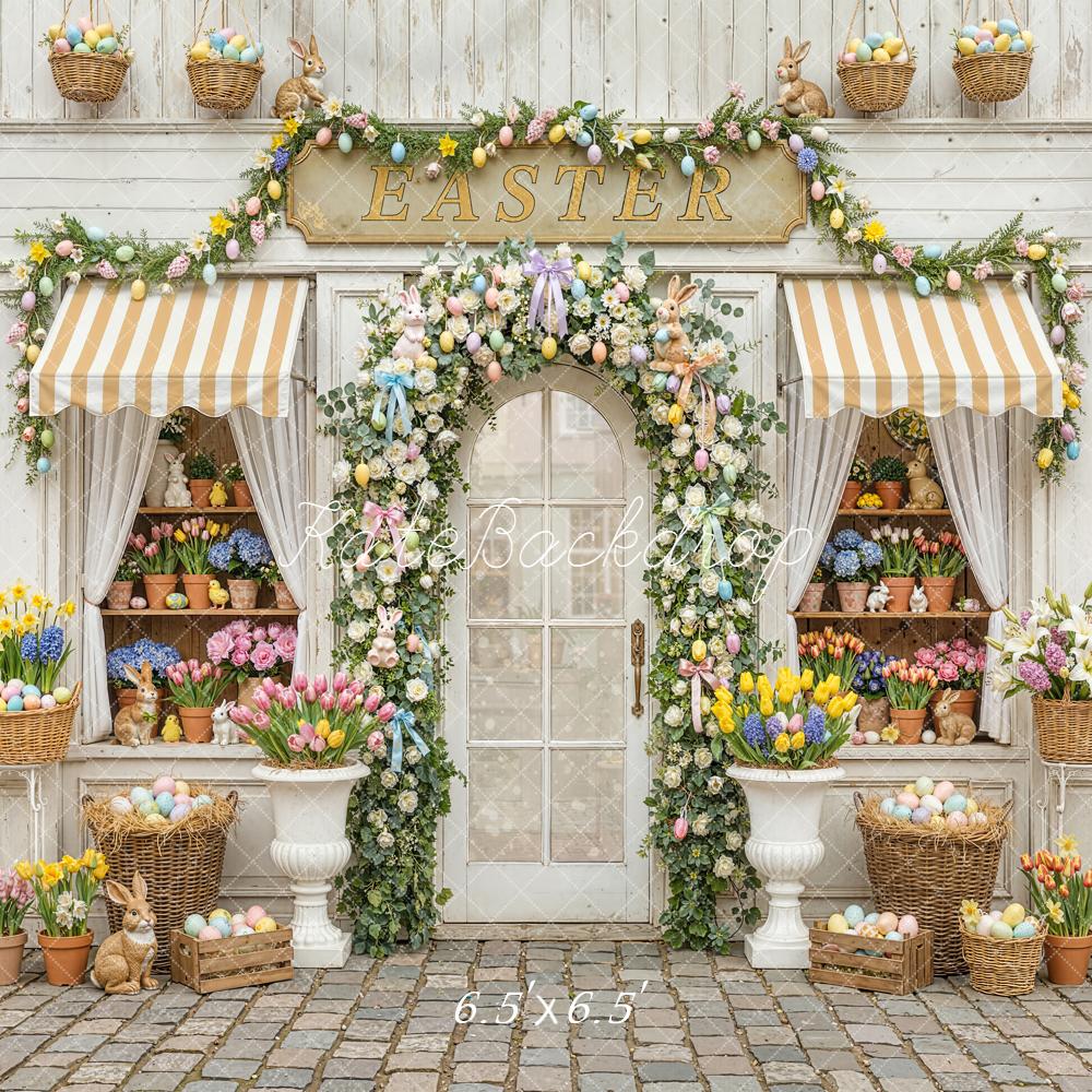 Kate Easter Floral Shop Eggs Bunnies Backdrop Designed by Emstselch - Image 2