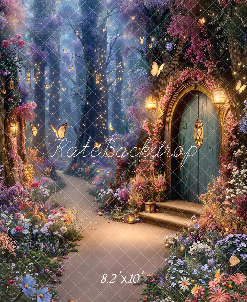 Kate Fairy Fantasy Forest Door Fleece Backdrop Designed by Emetselch - Image 3