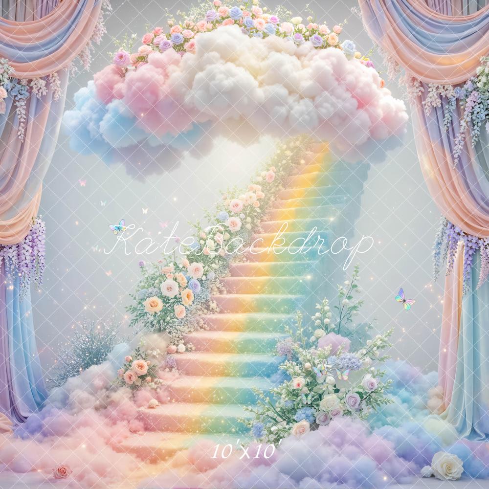 Kate Fantasy Rainbow Staircase Cloud Backdrop Designed by Mini MakeBelieve - Image 7