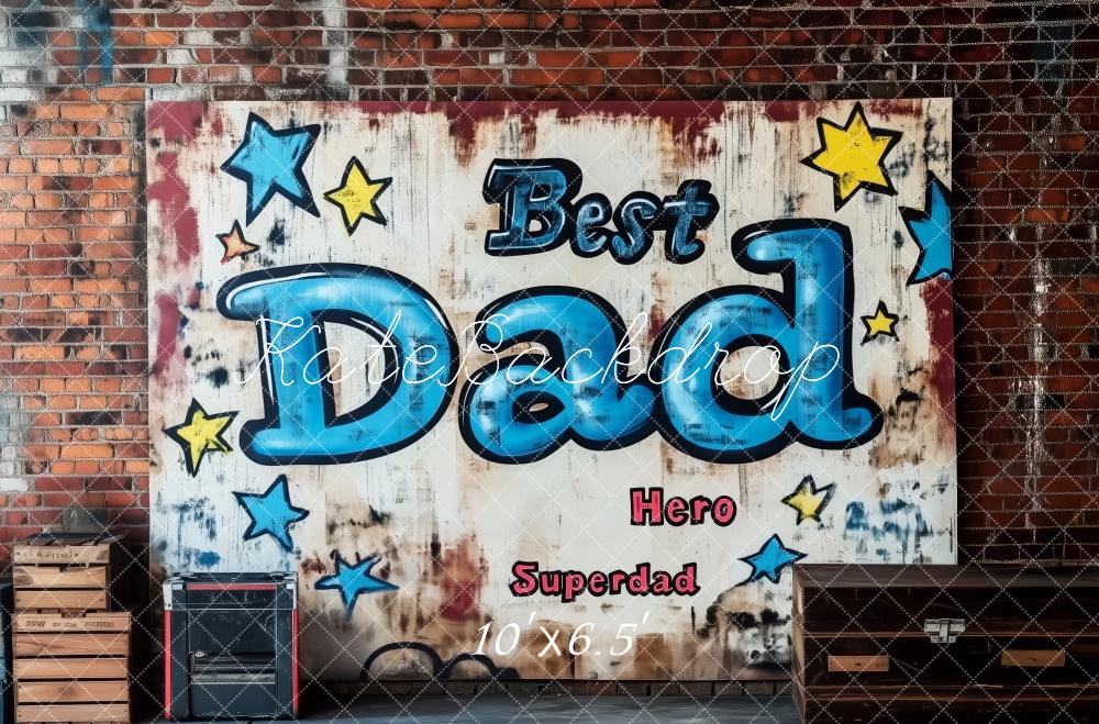 Kate Father's Day Brick Wall Graffiti Backdrop Designed by Patty Robert