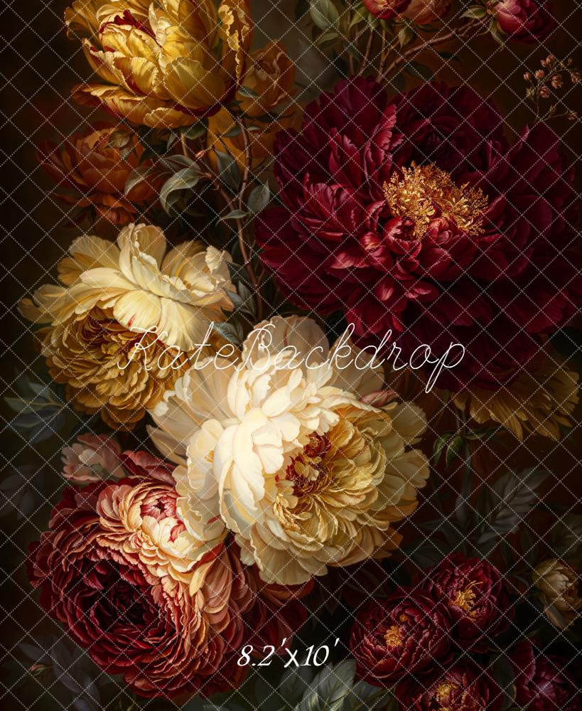 Kate Fine Art Dark Flower Backdrop Designed by Emetselch - Image 4