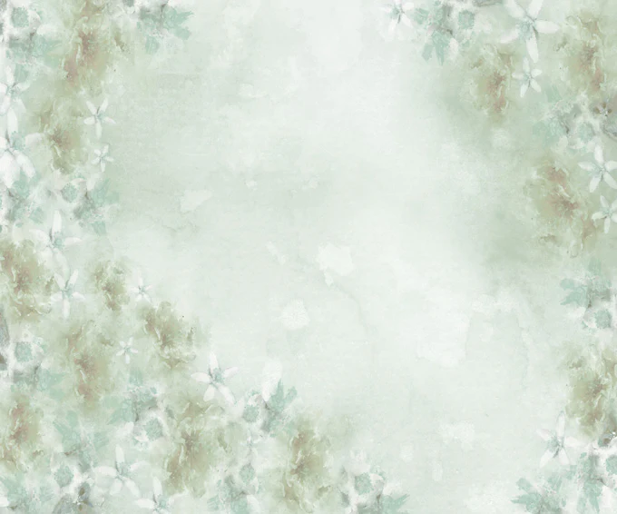 Kate Fine Art Watercolors Green Flowers Abstract Backdrop designed by Veronika Gant - Image 12