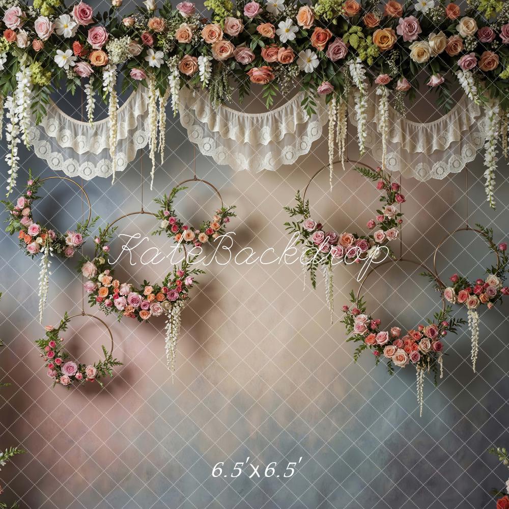 Kate Floral Hoops Lace Garland Backdrop Designed by Mini MakeBelieve - Image 2
