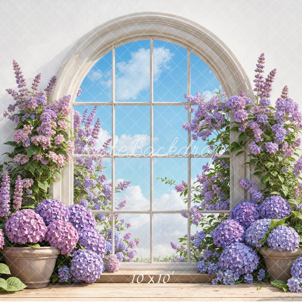 Kate Flower Arch Arched Window Backdrop Designed by Emetselch - Image 7