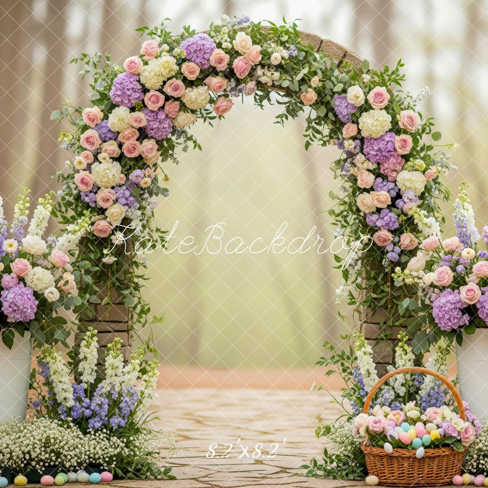Kate Floral Arch Pastel Spring Backdrop Designed by Patty Robert - Image 5