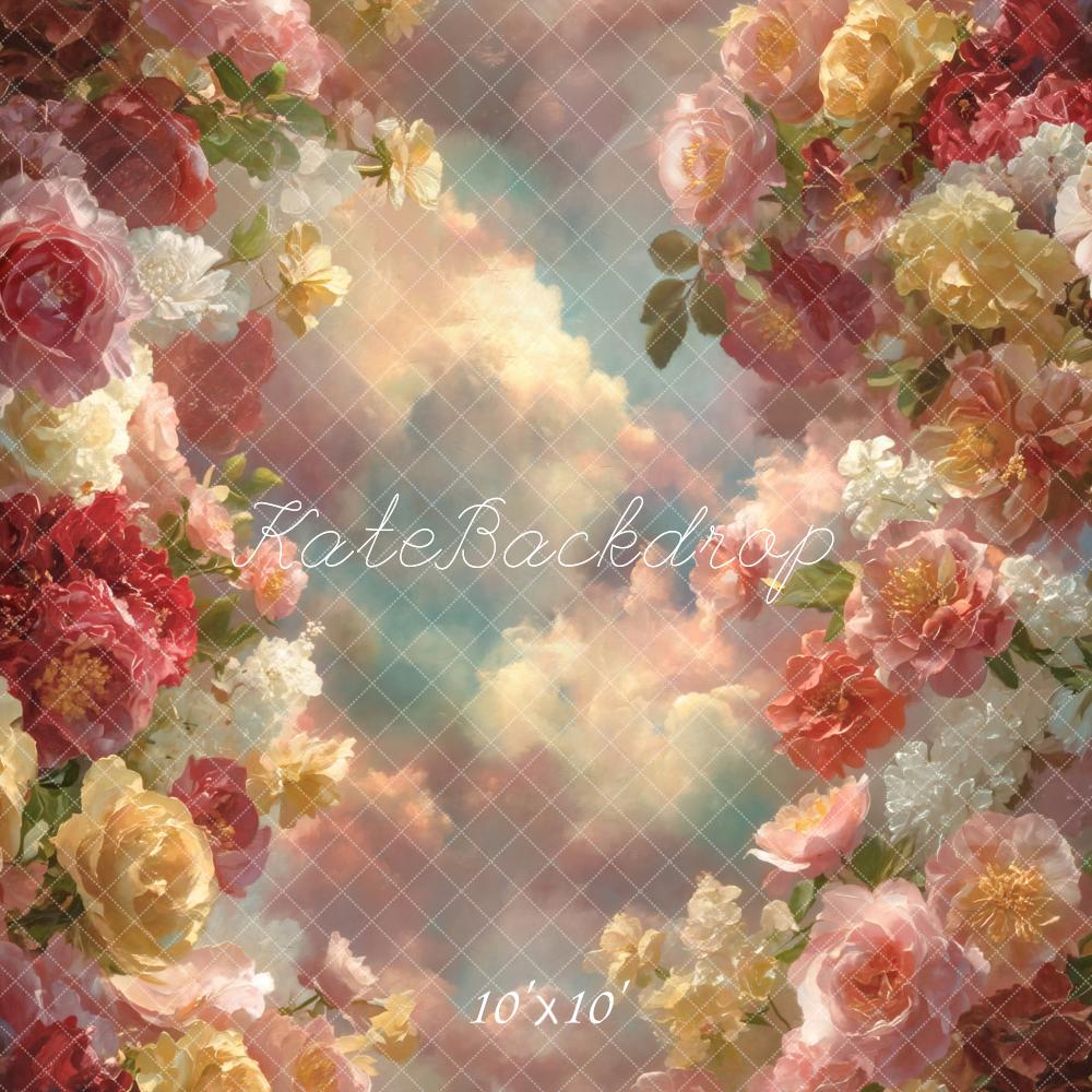 Kate Flower Clouds Pastel Backdrop Designed by GQ - Image 7