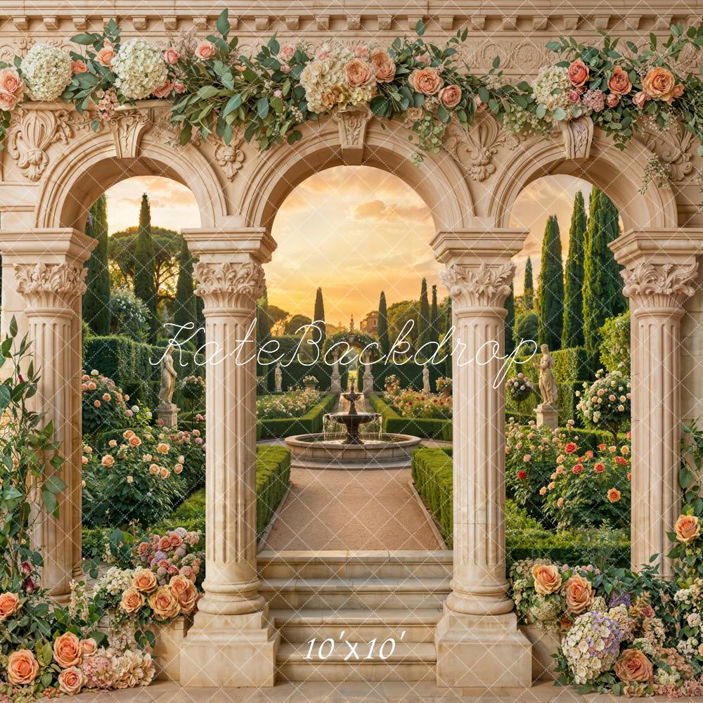 Kate Spring Garden Columns Floral Archway Backdrop Designed by Emstselch - Image 7