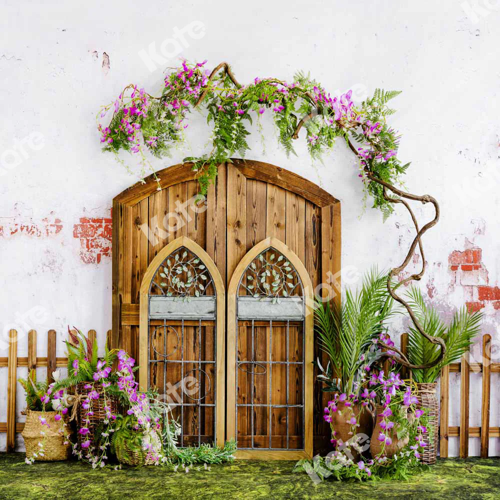Kate Garden Gate Wisteria Flower Backdrop Designed by Uta Mueller Photography - Image 2