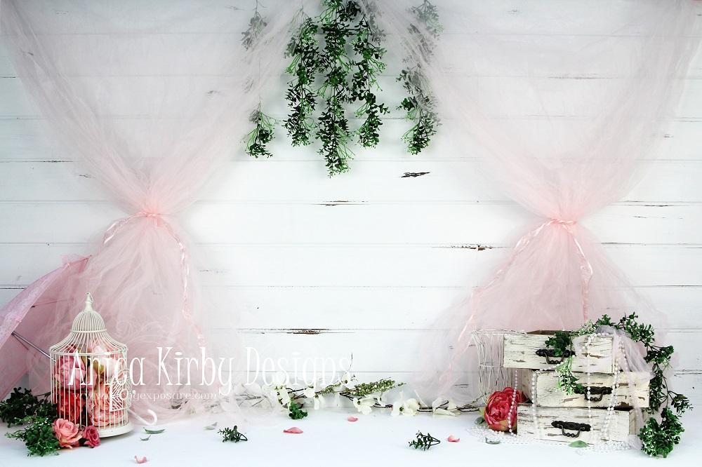 Kate Garden Party in Pink Backdrop designed by Arica Kirby - Image 2