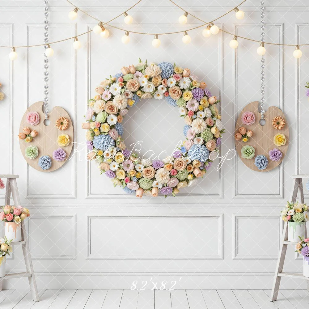 Kate Garland Paint Palettes White Wall Backdrop Designed by Mini MakeBelieve - Image 5