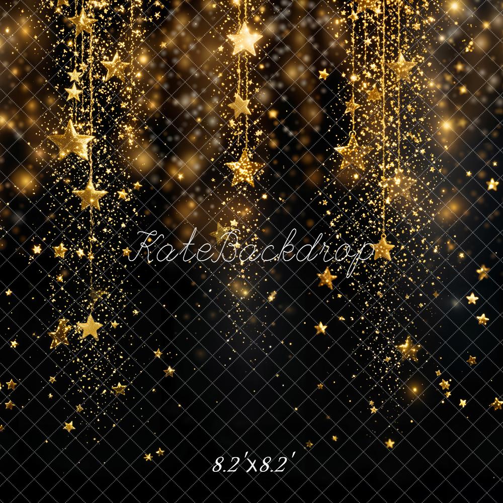 Kate Gold Glitter Stars Sparkle Backdrop Designed by Kate Image - Image 5