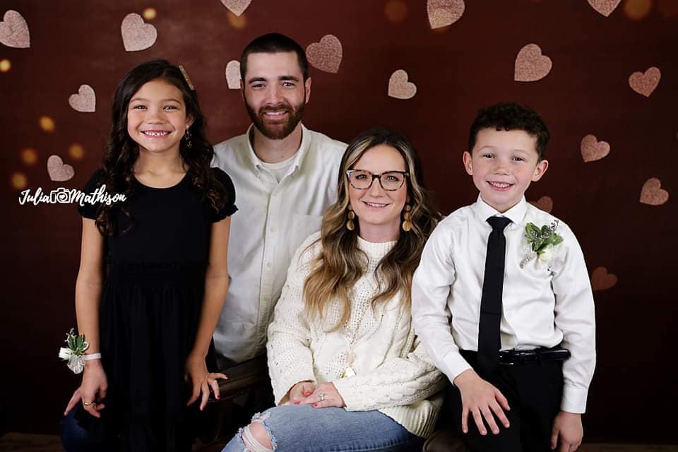 Kate Gold Valentine Glitter Heart Backdrop Designed by Mandy Ringe Photography
