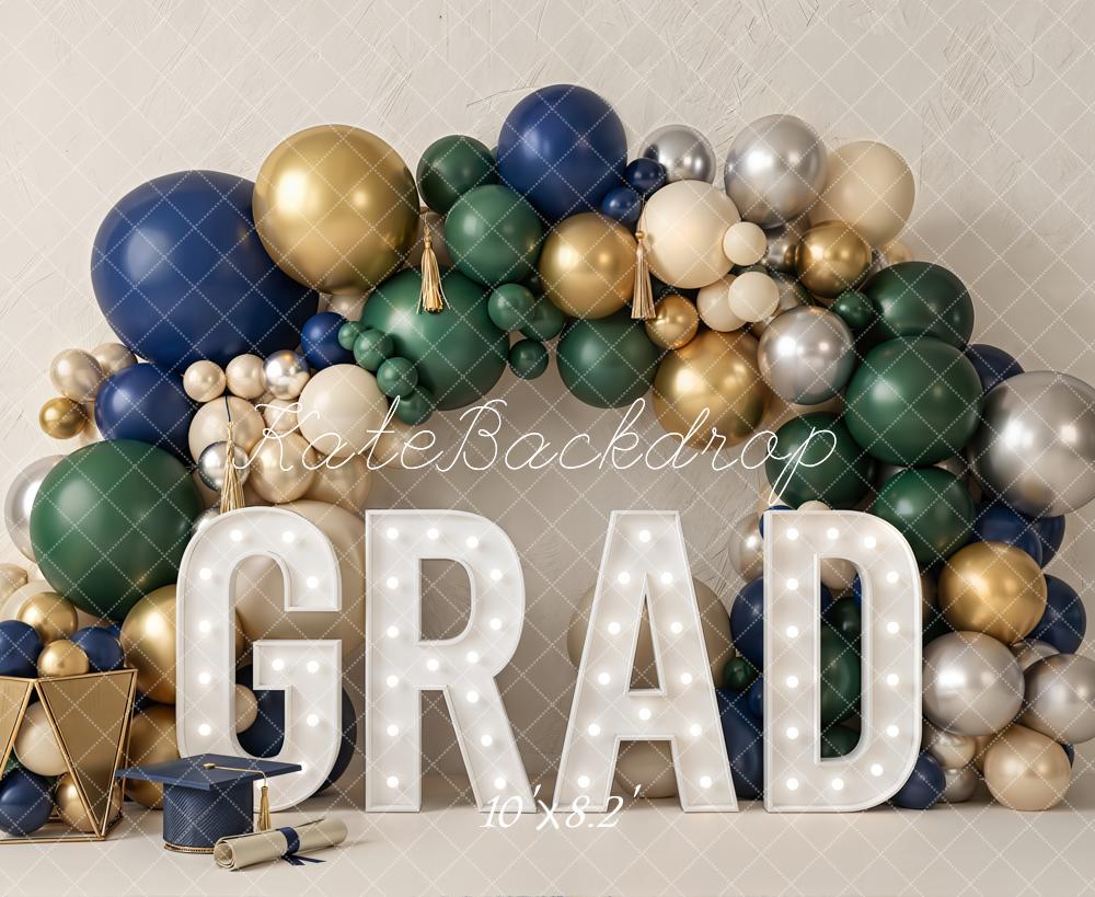 Kate Graduation Balloon Arch Letters Fleece Backdrop Designed by Emetselch - Image 3