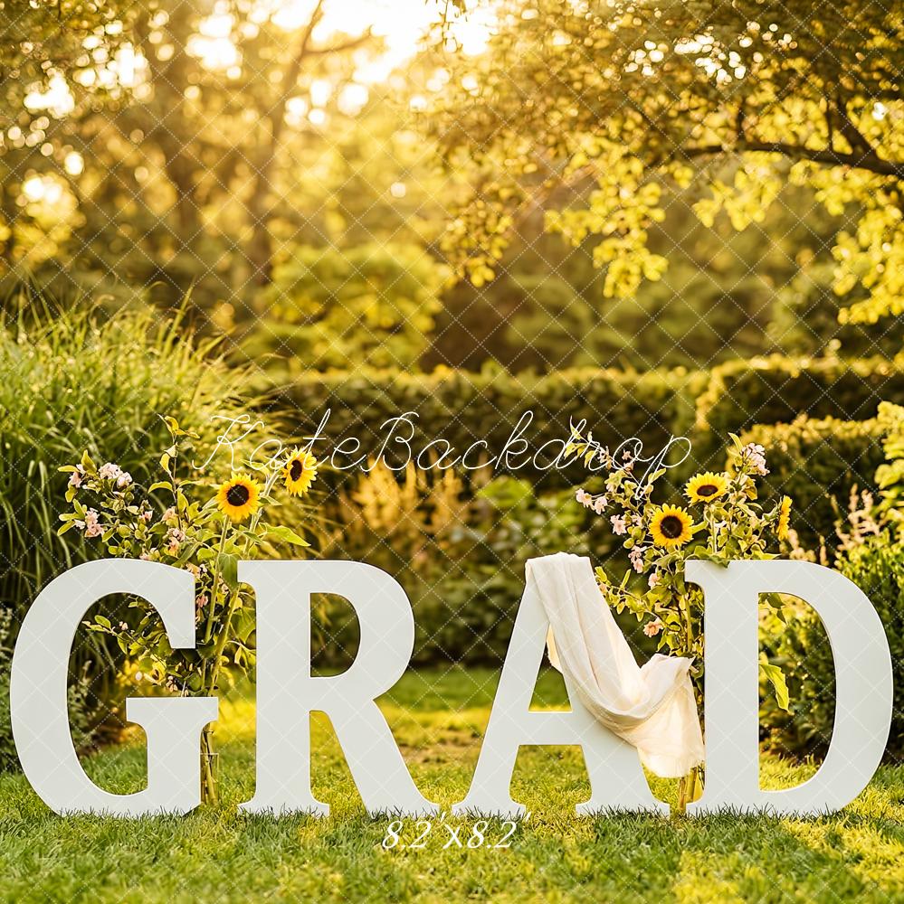 Kate Graduation Sunflowers Garden Backdrop Designed by Patty Robert - Image 5