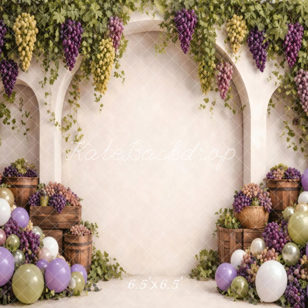 Kate Grapevine Arch Baskets Balloons Backdrop Designed by Vertigo Productions - Image 2