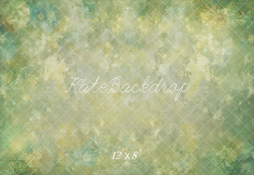 Kate Green Floral Vintage Style Fleece Backdrop Designed by Kate Image - Image 4