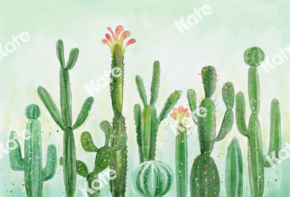 Kate Green Plant Cactus Backdrop Designed by Uta Mueller Photography