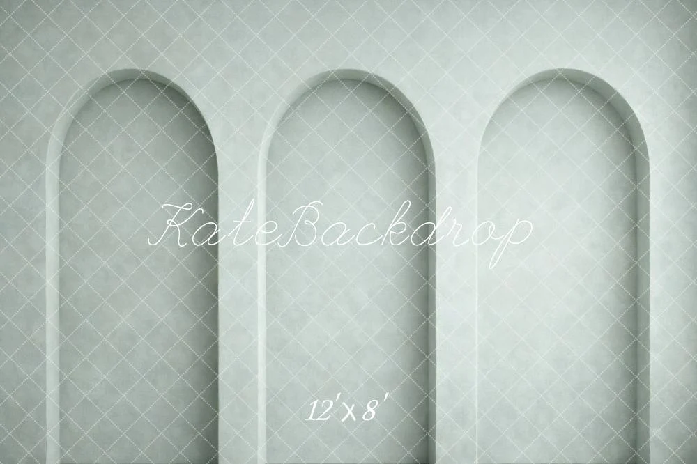 Kate Grey Arched Niche Wall Minimalist Backdrop Designed by Vertigo Productions - Image 8