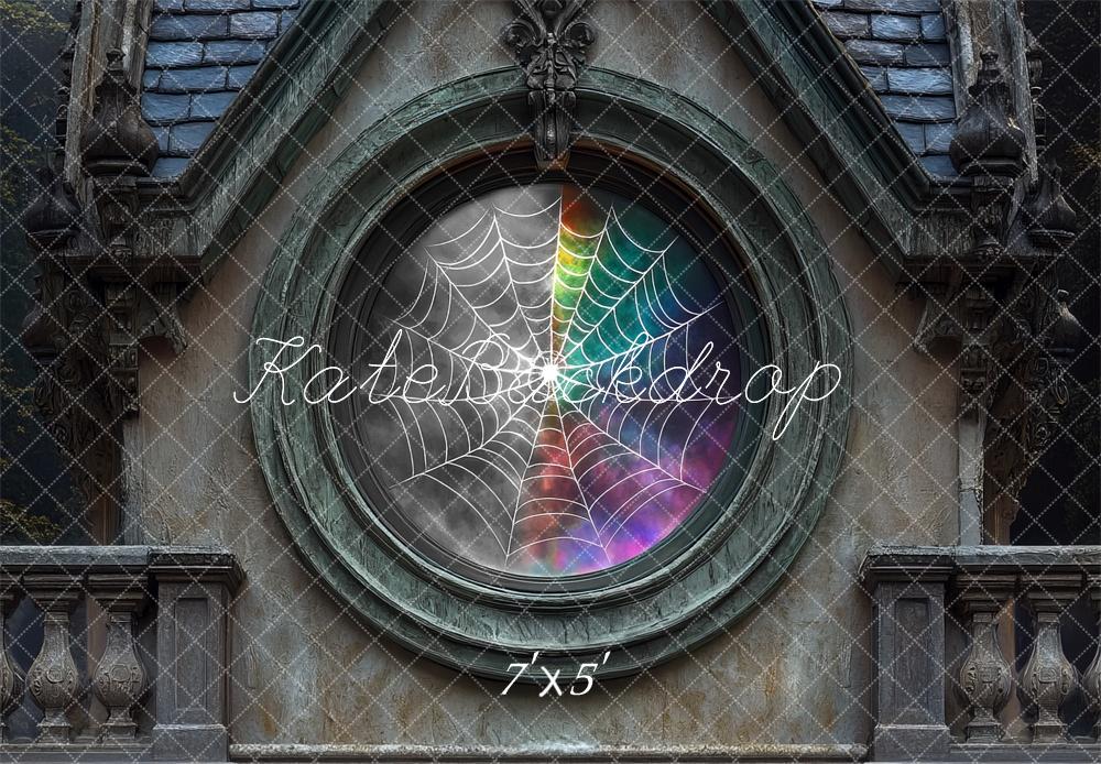 Kate Halloween Exterior Spider Web Window Backdrop Designed by Mini MakeBelieve - Image 2