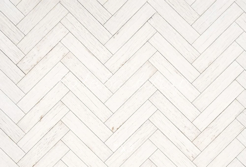 Kate Herringbone White Wood Texture Backdrop Designed by Mandy Ringe Photography