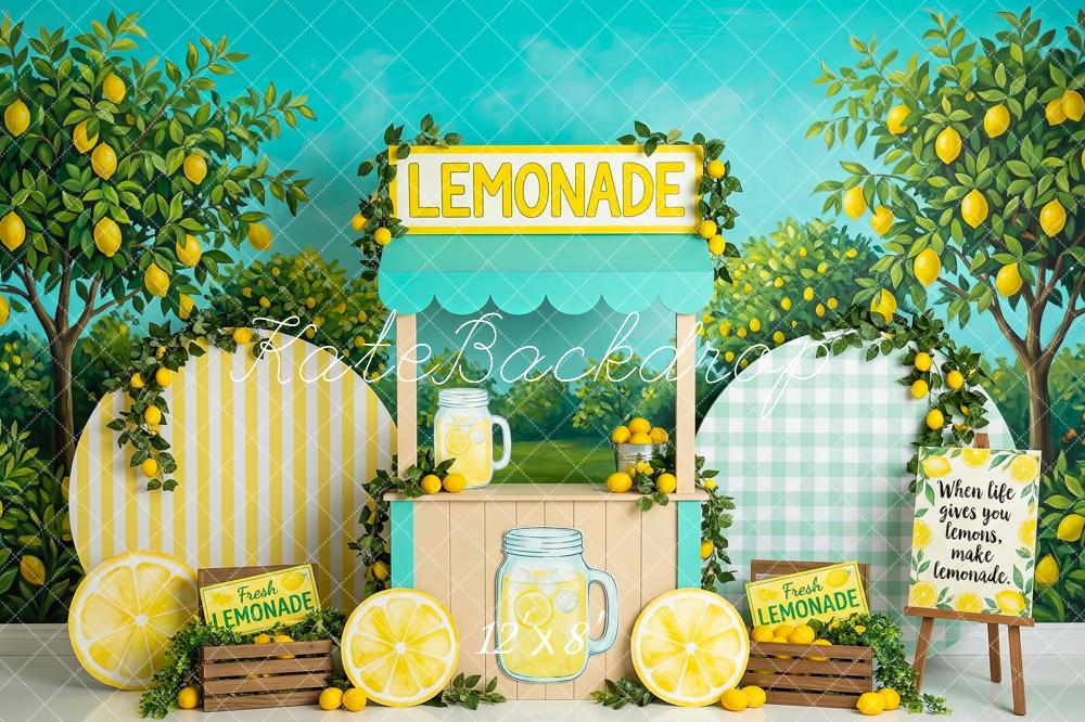 Kate Lemonade Stand Lemon Orchard Summer Backdrop Designed by Patty Robert - Image 8