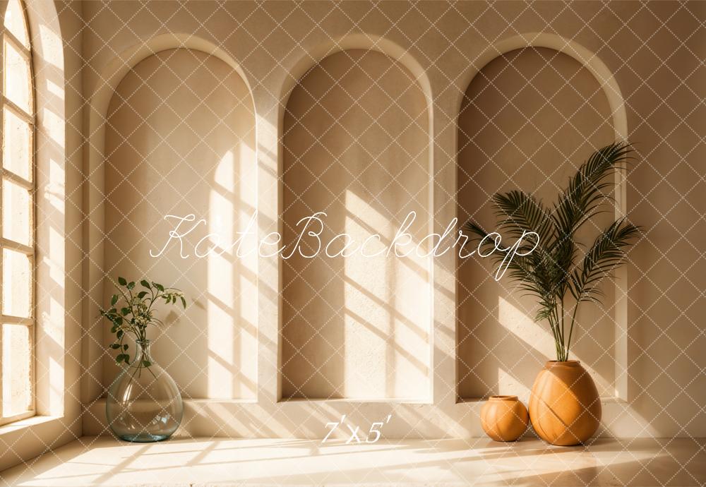Kate Minimalism Boho Arch Plant Backdrop Designed by Emetselch