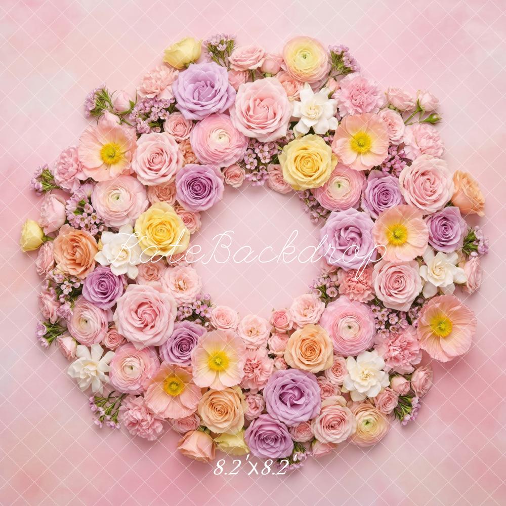 Kate Newborn Floral Pink Backdrop Designed by Mini MakeBelieve - Image 5