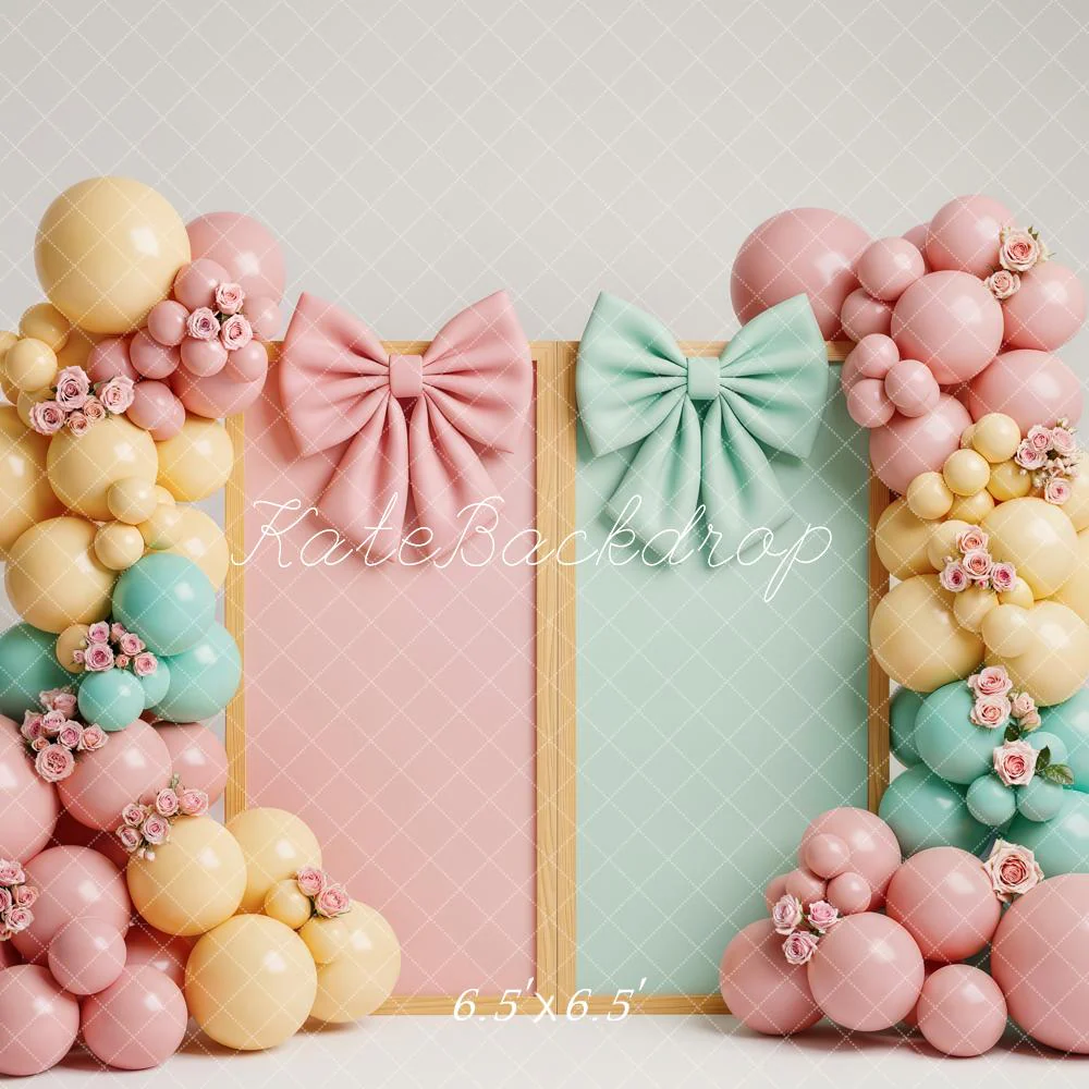 Kate Pastel Balloons Bows Panels Backdrop Designed by Patty Robert - Image 2