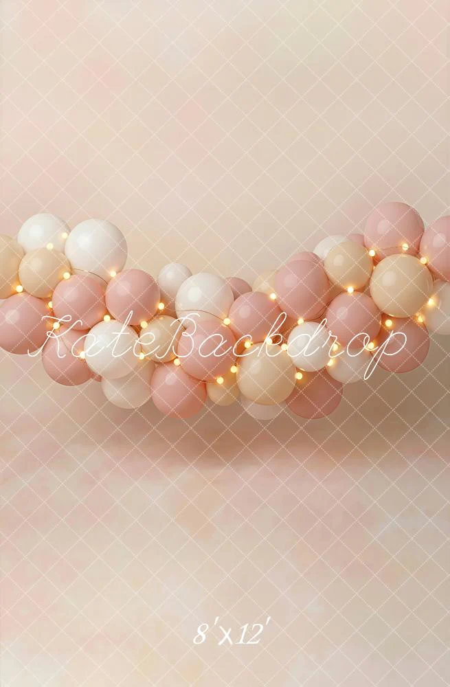 Kate Pastel Balloons Garland Lights Backdrop Designed by Emetselch - Image 11
