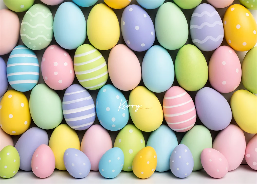 Kate Pastel Easter Egg Backdrop for Photography Designed by Kerry Anderson