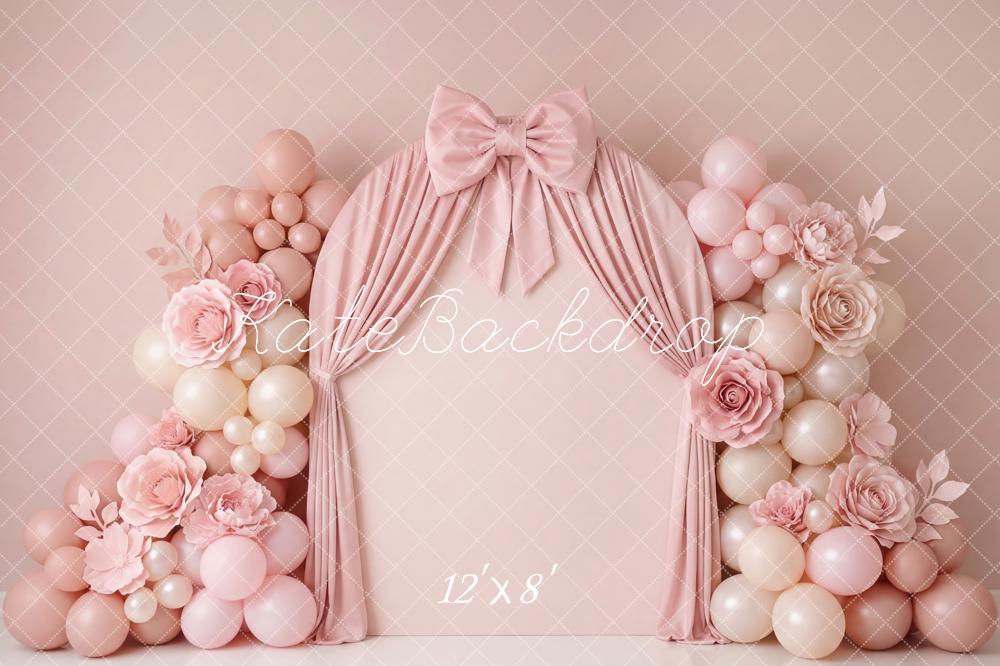 Kate Pink Balloons Arch Curtain Backdrop Designed by Patty Robert - Image 8