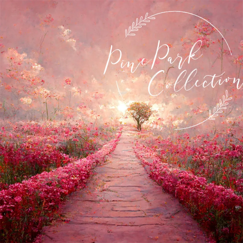 Kate Pink Floral Dream Path Backdrop Designed By Pine Park Collection - Image 2