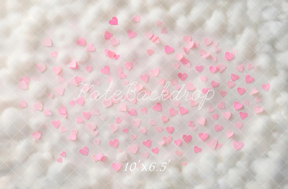 Kate Pink Hearts Texture Floor Backdrop Designed by Emetselch - Image 4