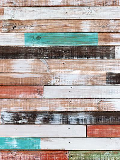 Kate Retro Color Wood Wedding Background For Photocall