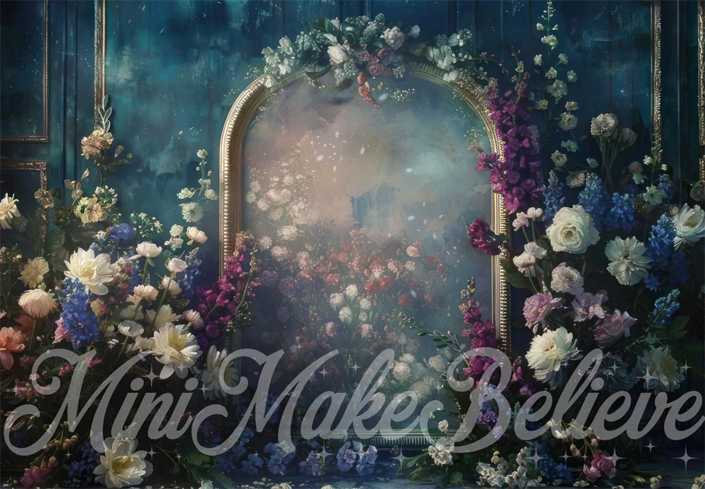 Kate Retro Fine Art Flower Abstract Arch Wall Backdrop Designed by Mini MakeBelieve