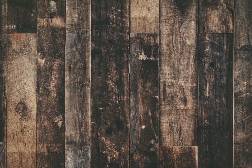 Kate Retro Shabby Wood Rubber Floor Mat