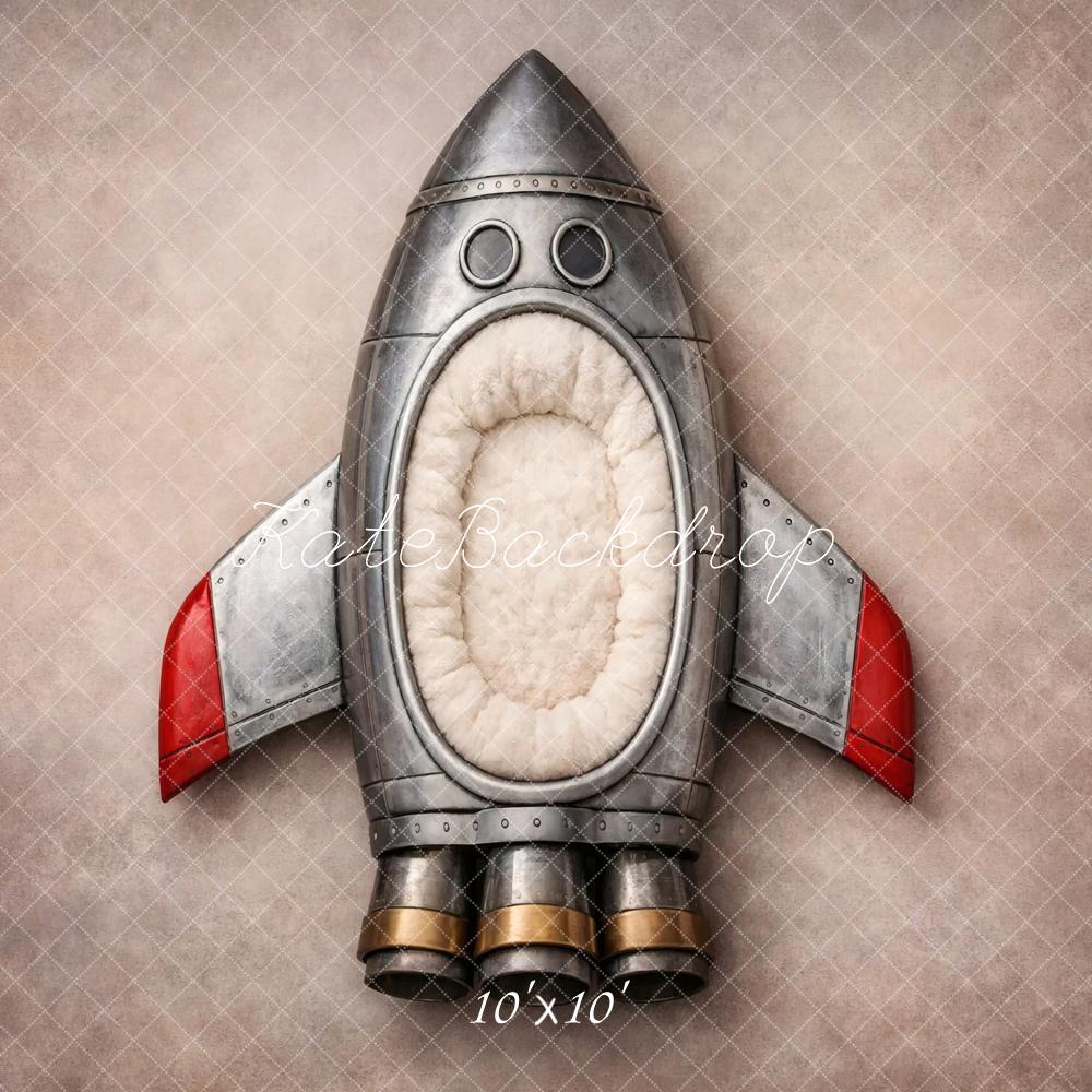 Kate Rocket Ship Red Fins Neutral Backdrop Designed by Vertigo Productions - Image 7