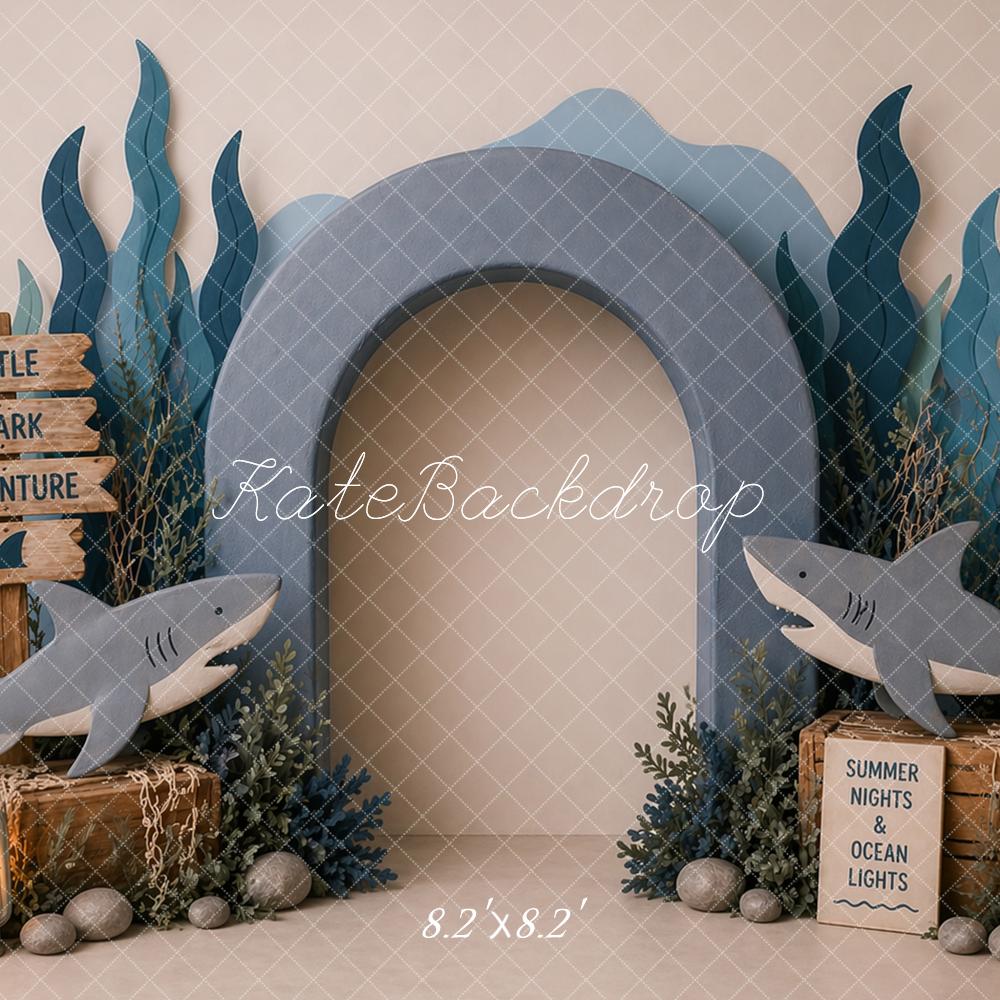 Kate Shark Adventure Ocean Arch Plants Backdrop Designed by Caitlin Lynch - Image 5