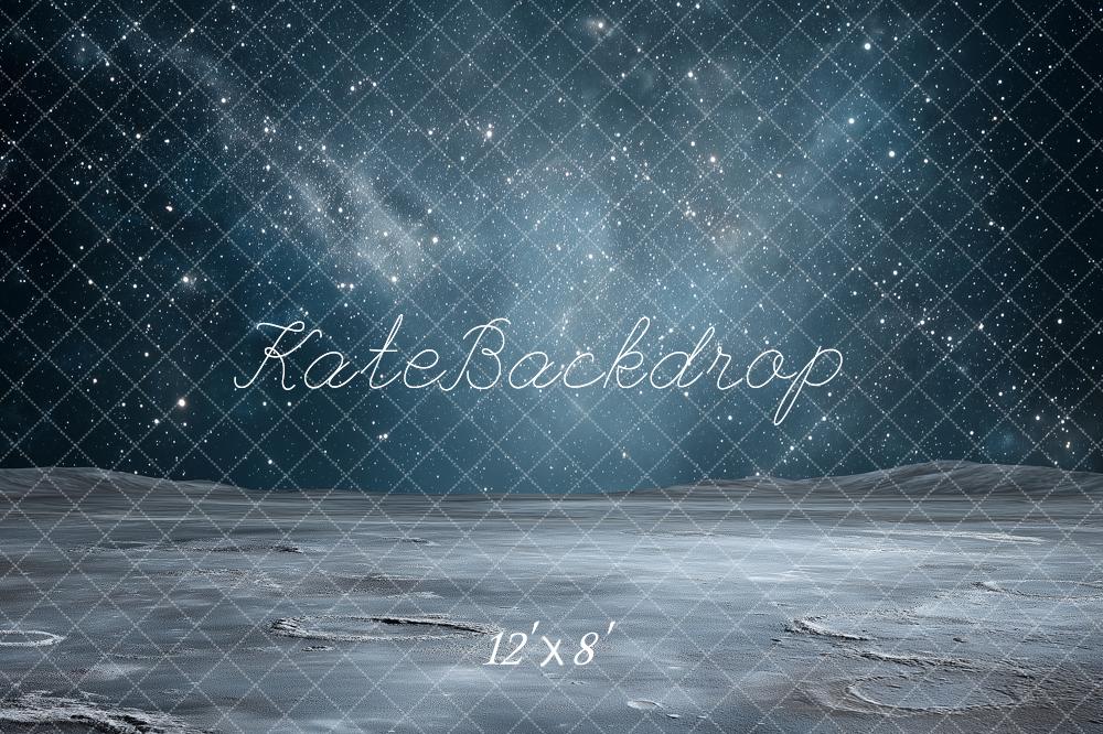 Kate Space Stars Moon Surface Backdrop Designed by Angela Marie Photography - Image 8
