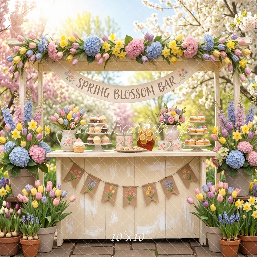 Kate Spring Blossom Bar Garden Backdrop Designed by Emetselch - Image 7