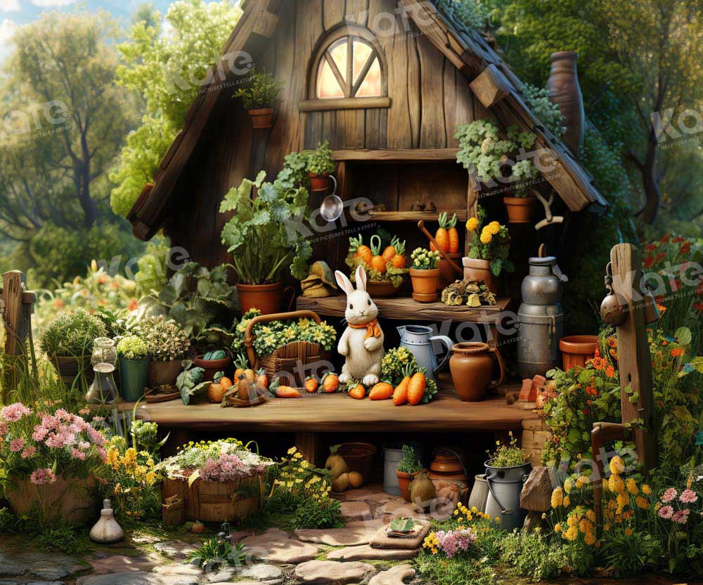 Kate Spring/Easter Rabbit House Forest Backdrop Designed by Emetselch - Image 5