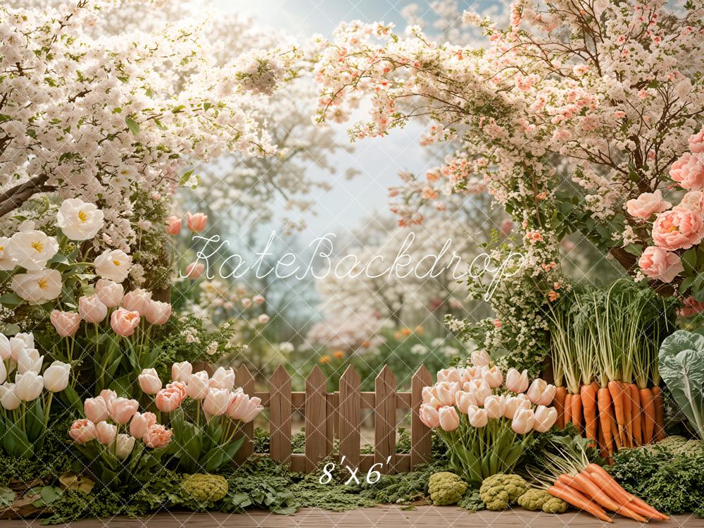 Kate Spring Flowers Garden Vegetables Backdrop Designed by Emetselch - Image 3
