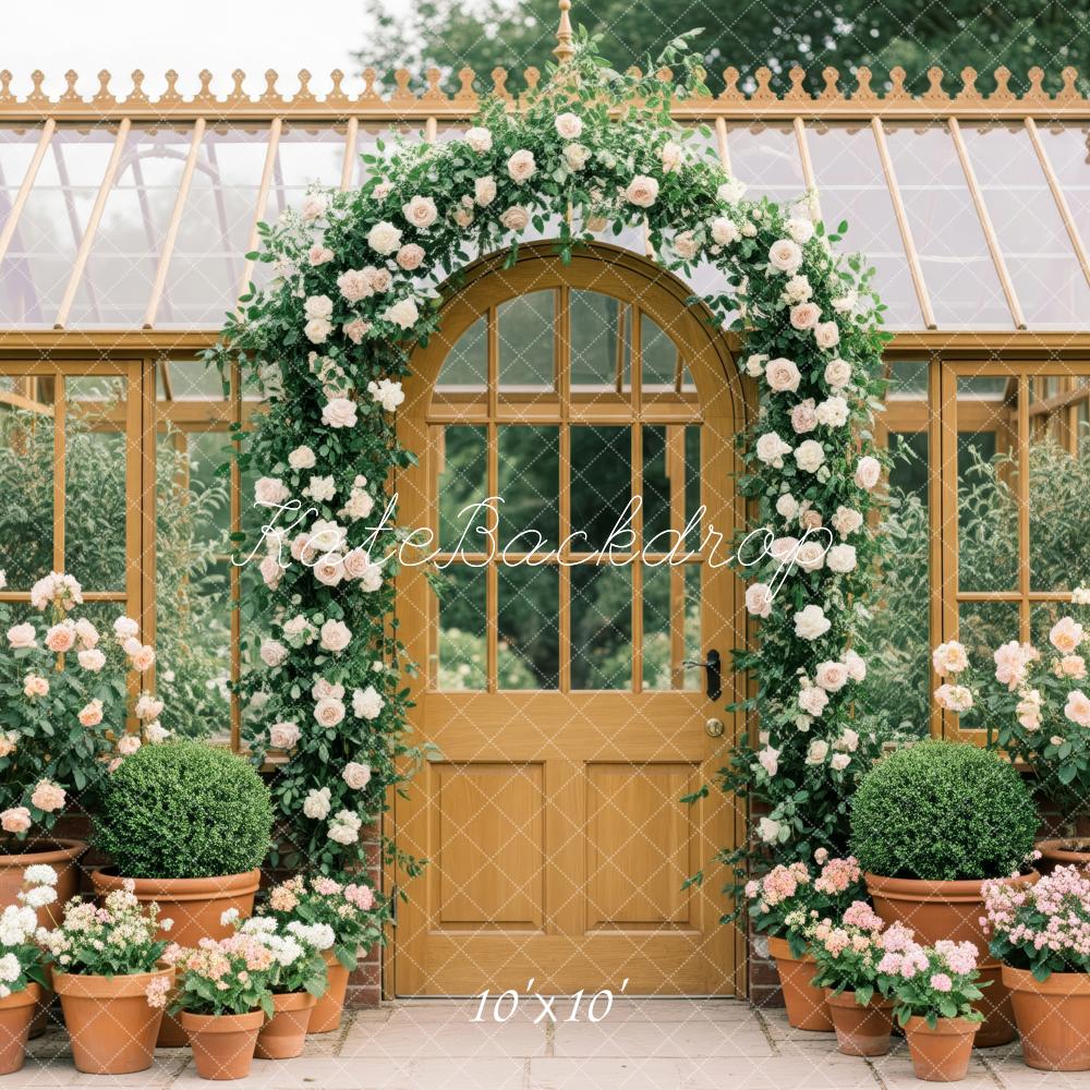 Kate Spring Garand Potted Plants Greenhouse Backdrop Designed by Patty Robert - Image 7